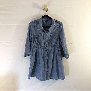 Maternity denim blouse